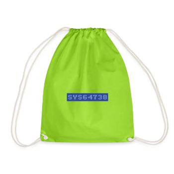 64: SYS64738 - Drawstring Bag - neon green - Front