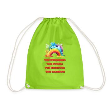 Luminosity Rainbow - Drawstring Bag - neon green - Front