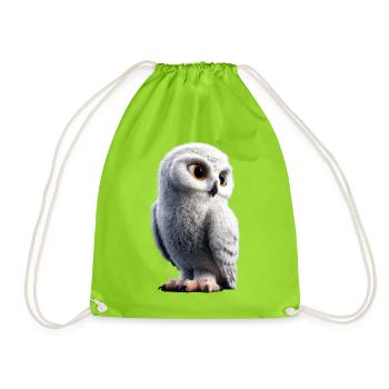 Chouette blanche Chouette Chouette Chouette Chouette Chouette Chouette des neiges - Sac de sport léger - vert néon - Devant