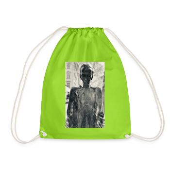 Statue sombre en monochrome - Sac de sport léger - vert néon - Devant