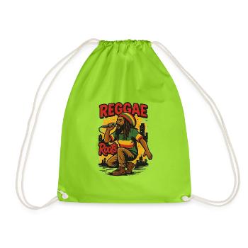 Reggae - Turnbeutel - Neongrün - Vorne