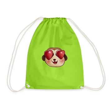 Mrs_Crazy_Diamond - Drawstring Bag - neon green - Front
