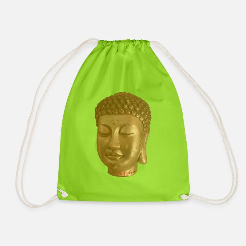 Buddha Gold - Turnbeutel - Neongrün
