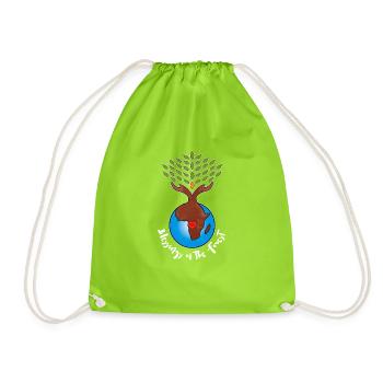 BOTF LOGO Bottom FINAL White - Sac de sport léger - vert néon - Devant