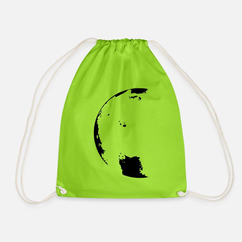 moon - Turnbeutel - Neongrün
