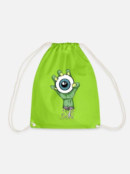 Zombie Auge - Turnbeutel - Neongrün