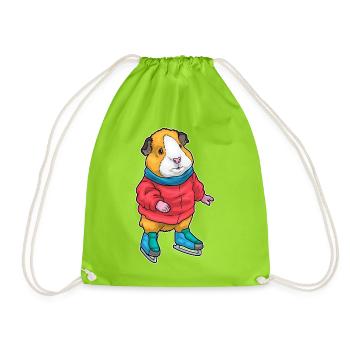 Patins de patinage Guinea Pig - Sac de sport léger - vert néon - Devant