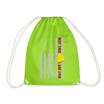 Taco Father Saying - Sac de sport léger - vert néon - Devant