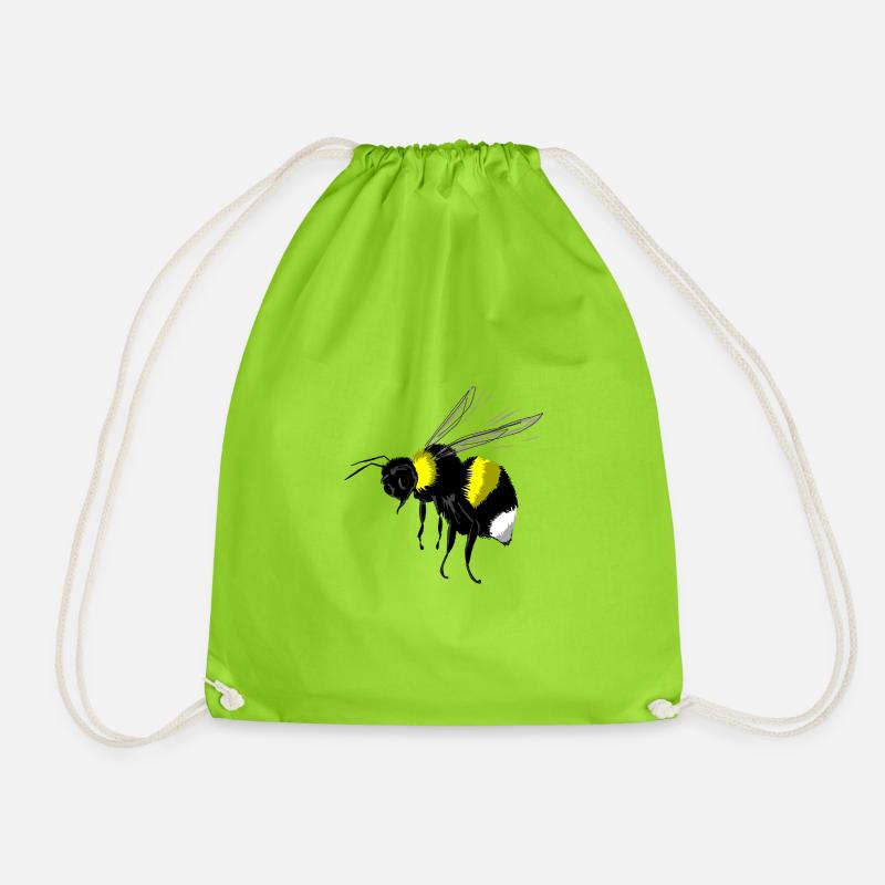 bumblebee - Drawstring Bag - neon green