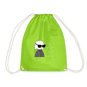 Extra Mysterious in the Background - Drawstring Bag - neon green - Front