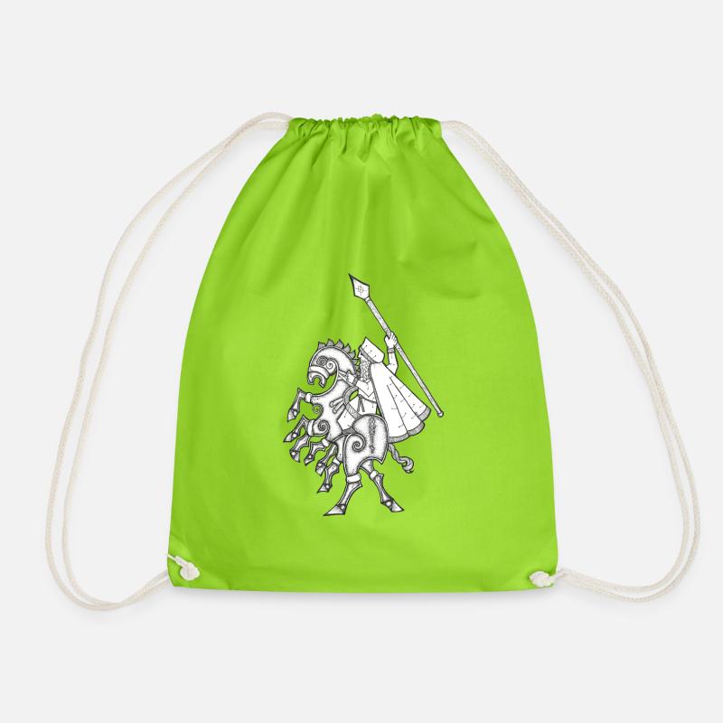 Odin, chevauchant Sleipnir - Sac de sport léger - vert néon