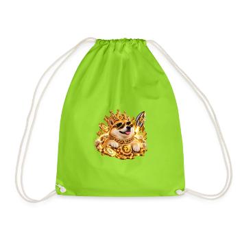 Doge to the Moon - Turnbeutel - Neongrün - Vorne