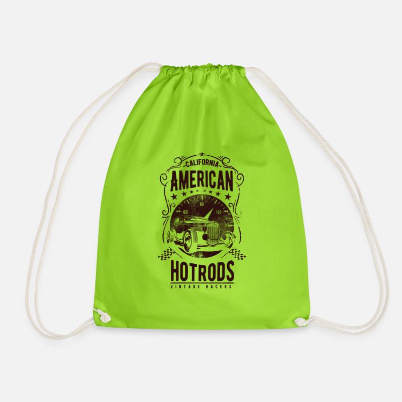 Hotrod - Turnbeutel - Neongrün