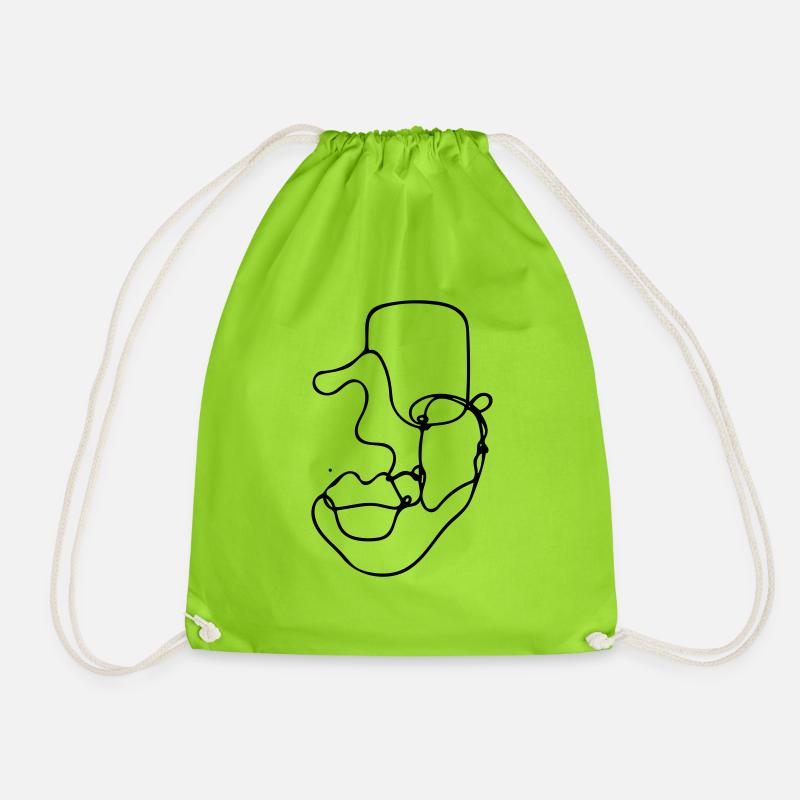 Maske von.. - Turnbeutel - Neongrün