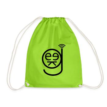 Geek (Typo-Edition) - Turnbeutel - Neongrün - Vorne