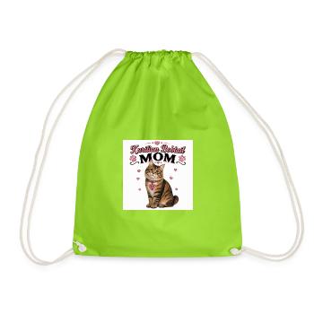 Maman Queue Courte de Kurilian Maman Chat - Sac de sport léger - vert néon - Devant