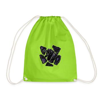 Casques au néon Night Panther - Sac de sport léger - vert néon - Devant