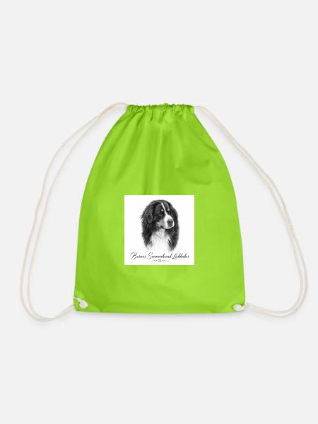 Berner Sennenhund Liebhaber - Turnbeutel - Neongrün