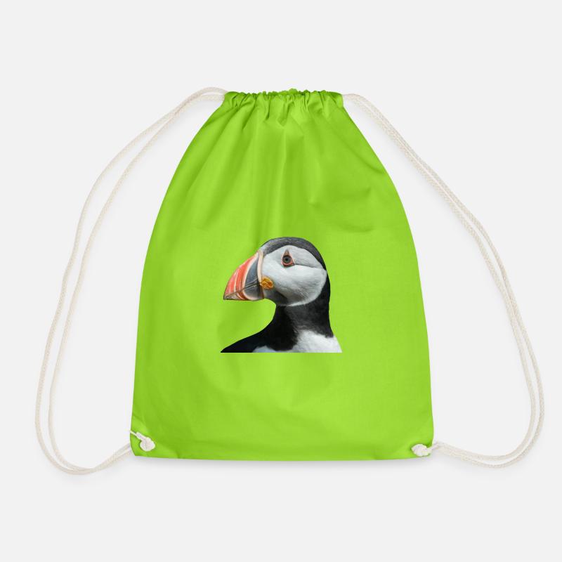 PUFFIN - Drawstring Bag - neon green