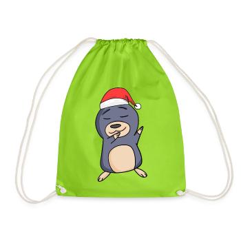 Taupe Noël - Sac de sport léger - vert néon - Devant