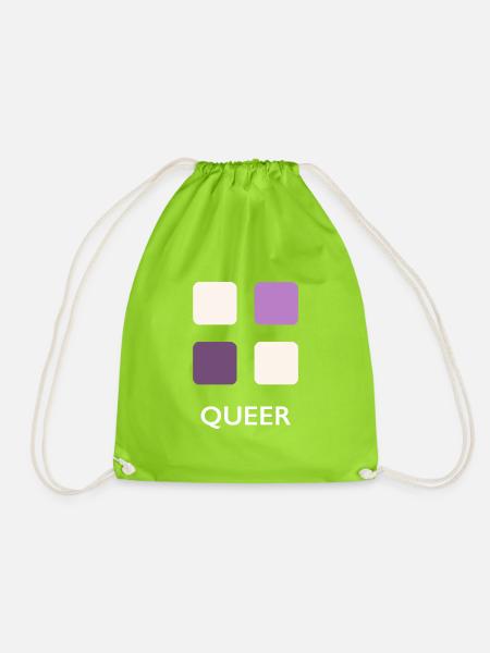 Queer Bäckerei - Turnbeutel - Neongrün