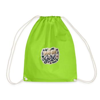 You Go, Girl - Drawstring Bag - neon green - Front