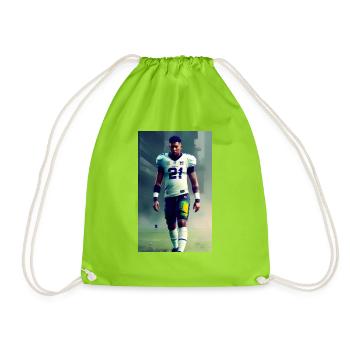 Joueurs de football américain - Sac de sport léger - vert néon - Devant