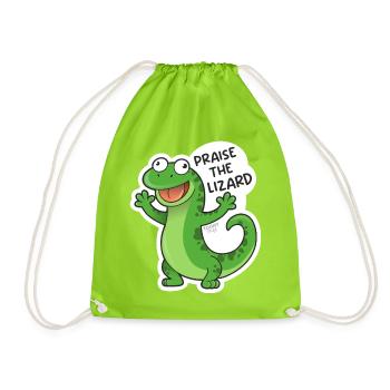 Lizard, Eidechse - Turnbeutel - Neongrün - Vorne