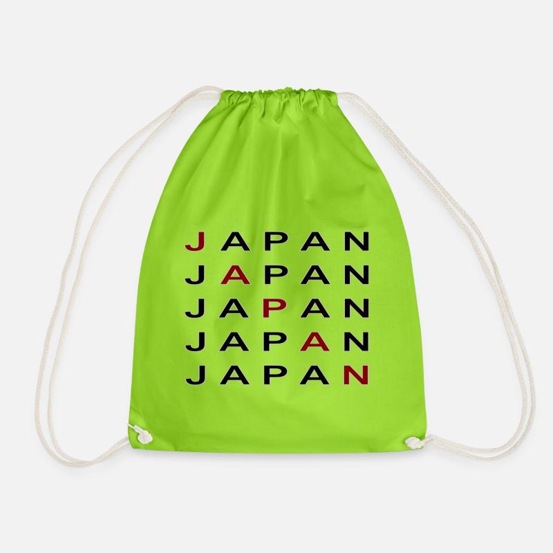 Japan2 - Turnbeutel - Neongrün