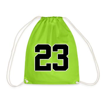 Issue 23 Athletic Design - Drawstring Bag - neon green - Front