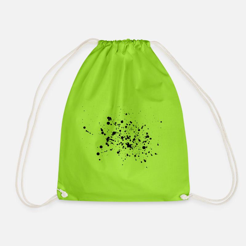 Splash - Drawstring Bag - neon green