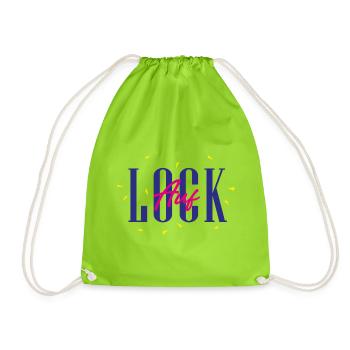 Auf Lock - Turnbeutel - Neongrün - Vorne
