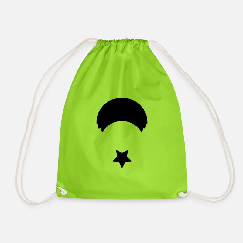 Fallin v2 - Drawstring Bag - neon green