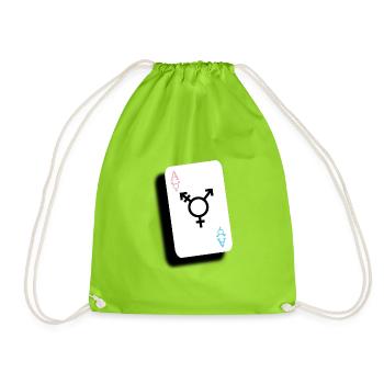 Ace of Trans - Turnbeutel - Neongrün - Vorne