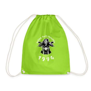 30th Birthday Going full throttle since 1994 - Drawstring Bag - neon green - Front