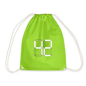 NUMBER 42 Forty-Two Gift Digital - Drawstring Bag - neon green - Front