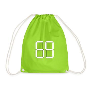 NUMÉRO 69 Soixante-neuf Cadeaux Numériques - Sac de sport léger - vert néon - Devant