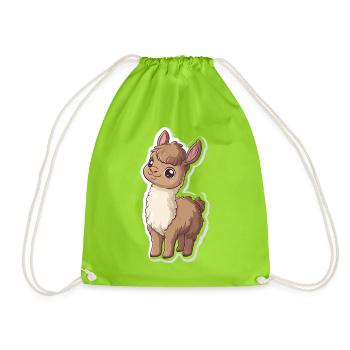 Lama Alpaga Lama Lama Cadeau Animal - Sac de sport léger - vert néon - Devant