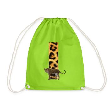 leopard i - Turnbeutel - Neongrün - Vorne