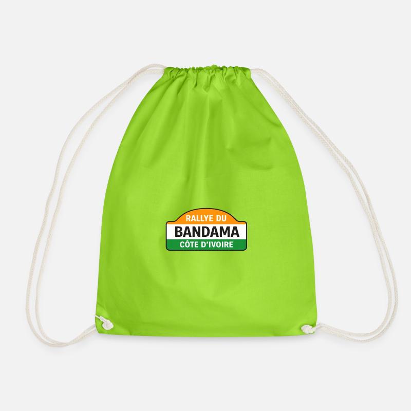 Bandama - Drawstring Bag - neon green