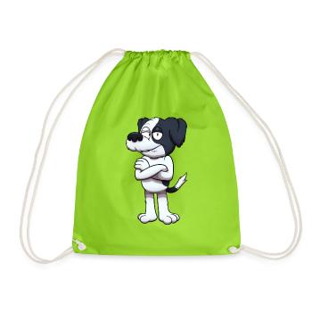 Chien Shih Tzu sérieux - Sac de sport léger - vert néon - Devant