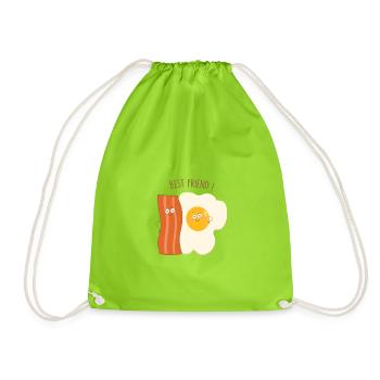 best friends - Sac de sport léger - vert néon - Devant