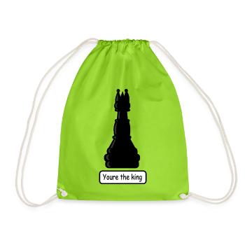 You_are_the_king - Sac de sport léger - vert néon - Devant