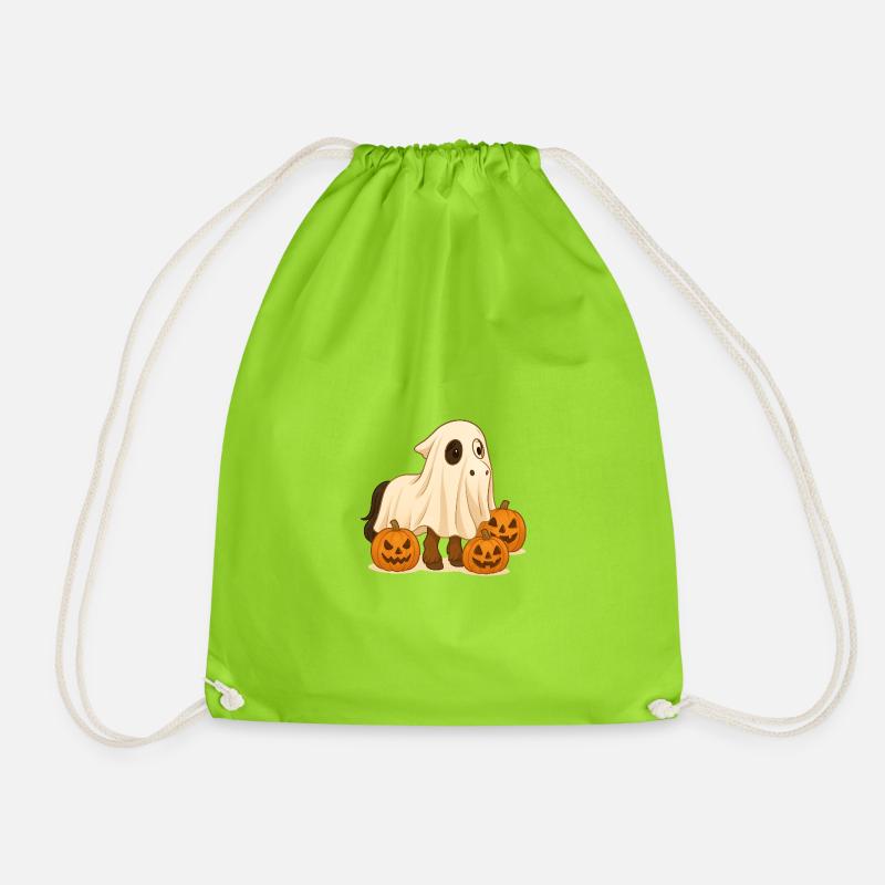 Halloween Pony - Drawstring Bag - neon green
