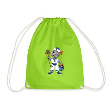 Matrosen Robbe Ahoi - Turnbeutel - Neongrün - Vorne
