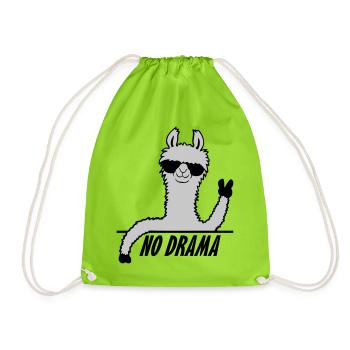 Pas de drame Lama - Sac de sport léger - vert néon - Devant
