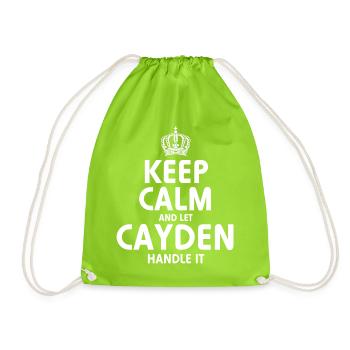 CAYDEN Handle It - Turnbeutel - Neongrün - Vorne