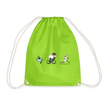 Triathlon - Drawstring Bag - neon green - Front