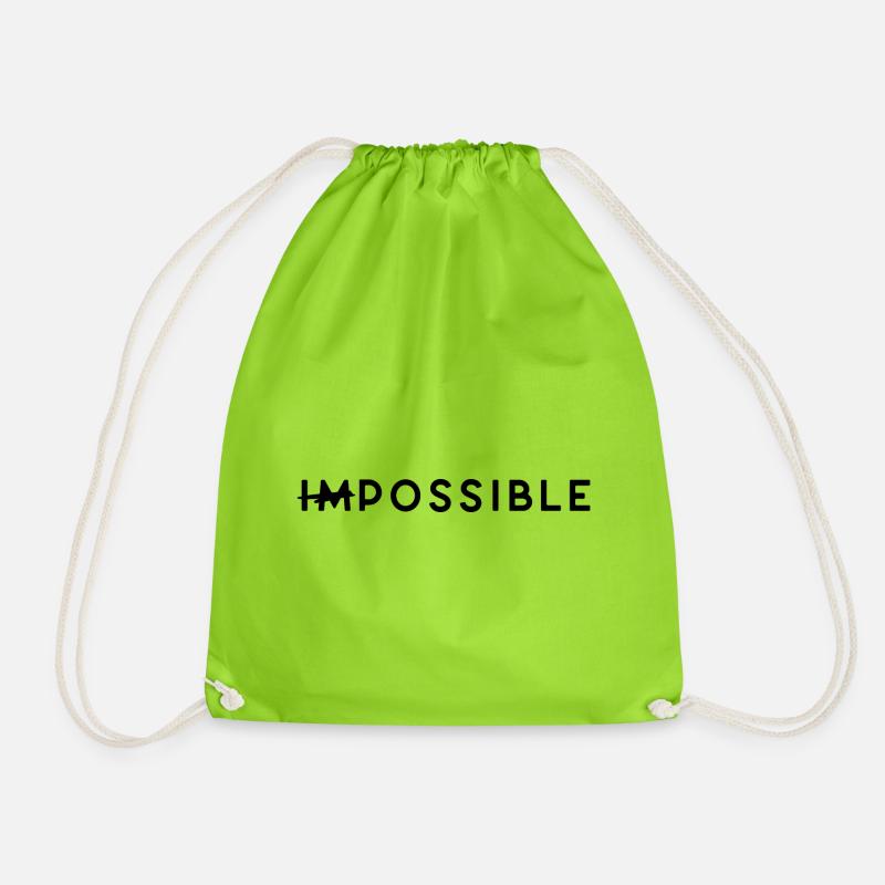 Possible - Drawstring Bag - neon green
