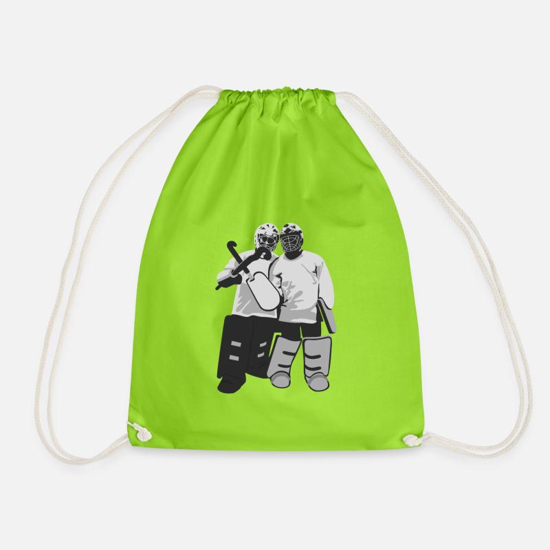 goalies - Drawstring Bag - neon green